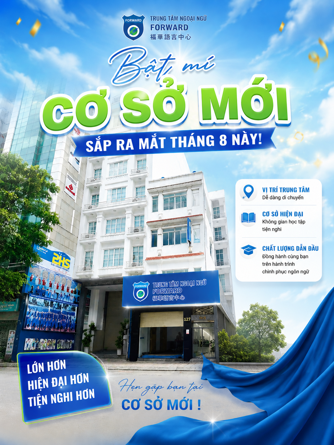 FORWARD CHÍNH THỨC CHUYỂN ĐẾN CƠ SỞ MỚI TẠI 127 BẠCH ĐẰNG