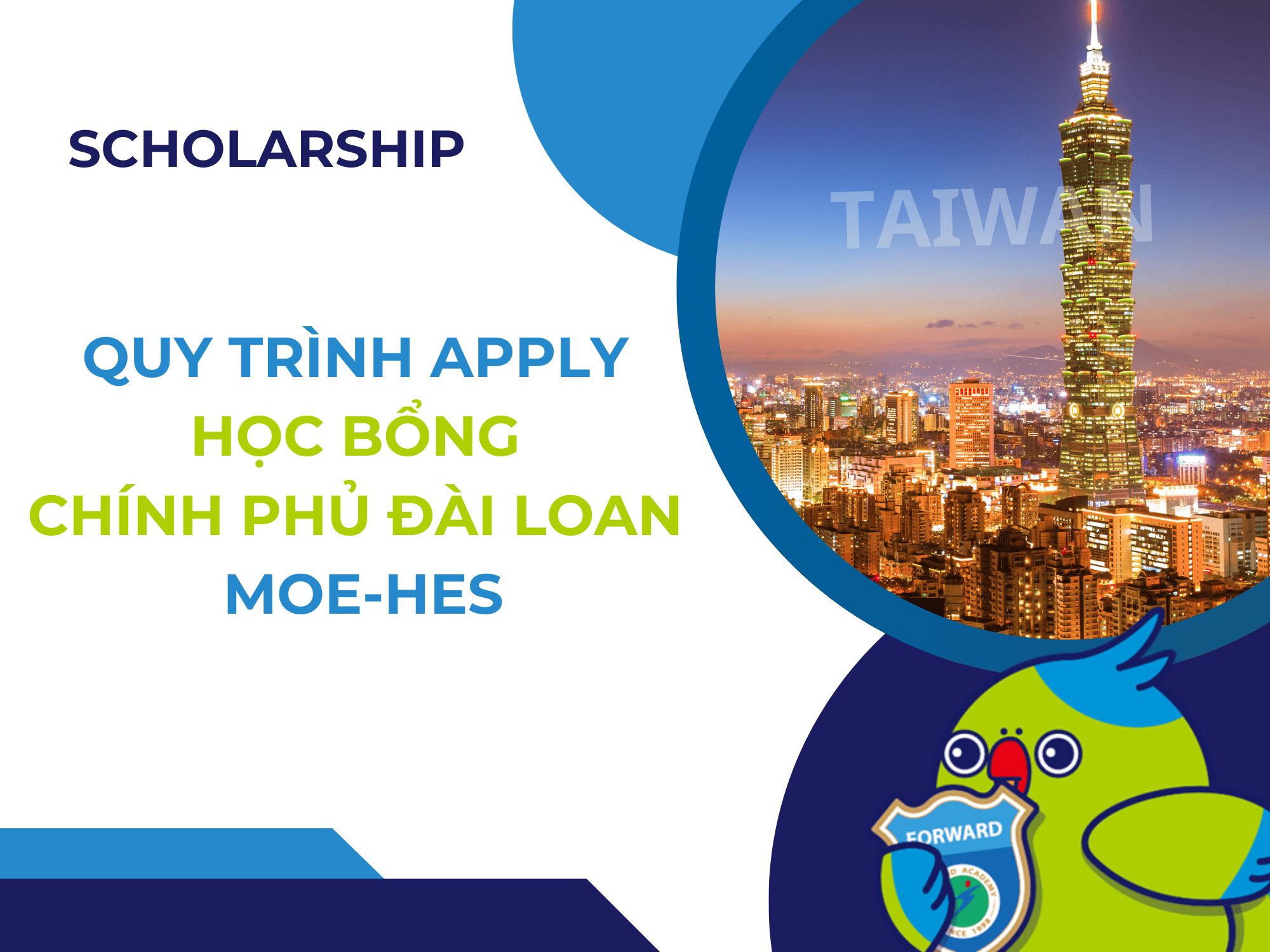 QUY TRÌNH APPLY HỌC BỔNG CHÍNH PHỦ ĐÀI LOAN MOE-HES
