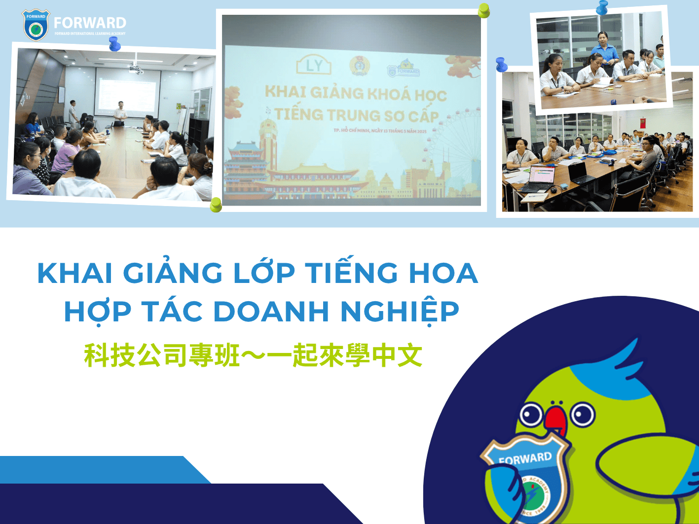 KHAI GIẢNG LỚP TIẾNG HOA HỢP TÁC DOANH NGHIỆP