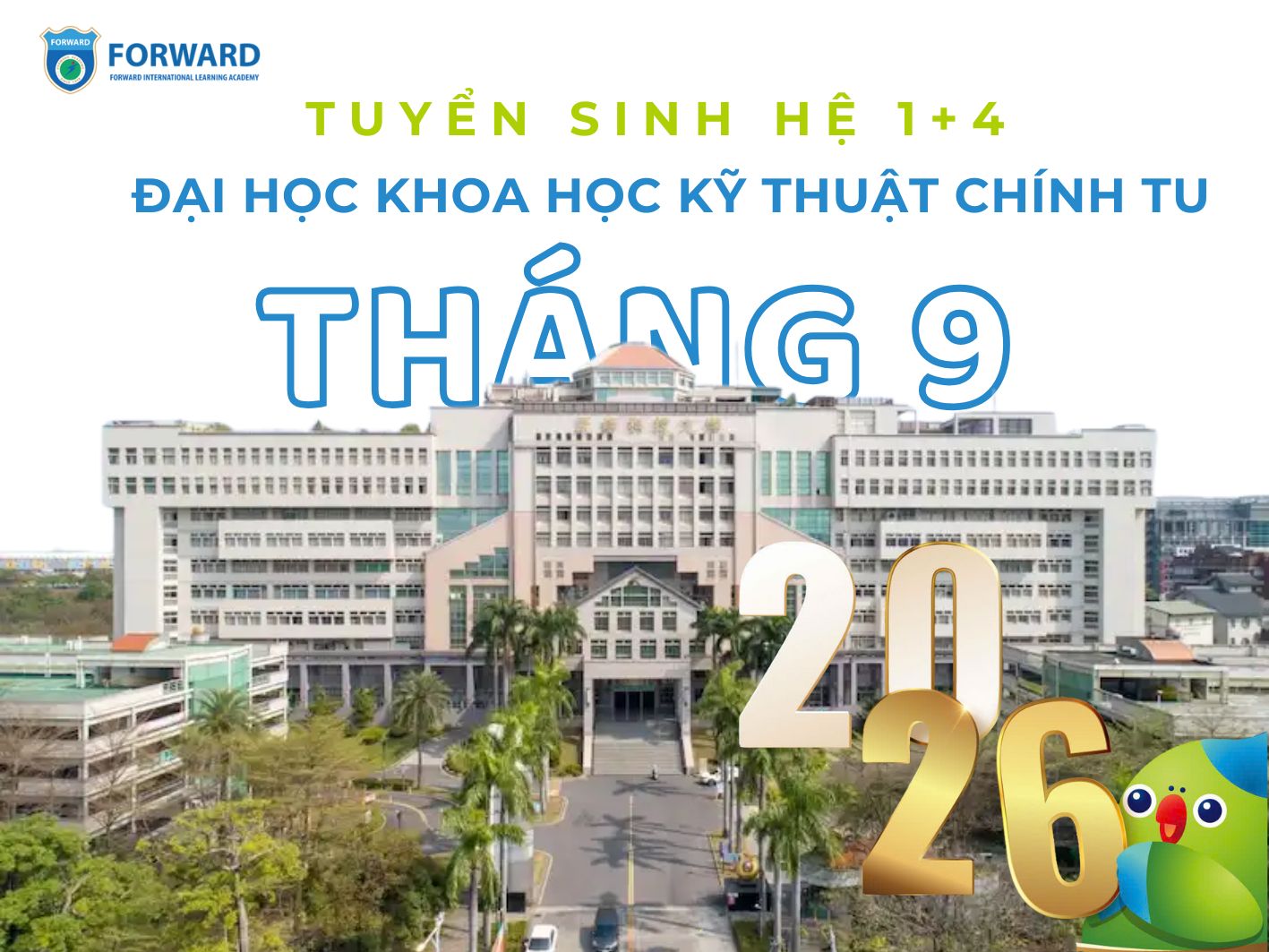 Đại học KHKT Chính Tu tuyển sinh 2026